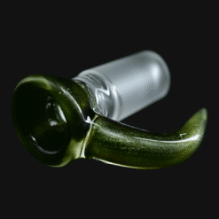 Sovereignty Full Color Slide – Ghosted Jackpot, green sparkle glass bowl and handle, front view