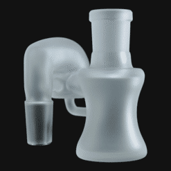 Sovereignty Dry Cleaner ash catcher – Frosted, all-white frosted glass, side view