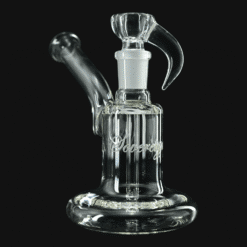 Sovereignty Econoline rig, clear glass with curved mouthpiece, angled view