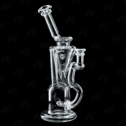 Spaceman Recycler dab rig in clear glass, front view