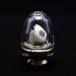 Sweers Shark Pivot Top in Electrum with white shark figure, angled view