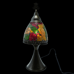 Turkish Mosaic Small Mushroom lamp in Multi Shatter colorful glass