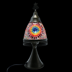 Turkish Mosaic Small Mushroom lamp in Multi Mosaic colorful glass