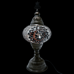 Turkish Mosaic MB3 table lamp in purple mosaic glass