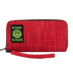 Dime Bags Wristlet wallet in red, front view