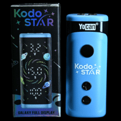 Yocan Kodo Star battery in blue, retail packaging