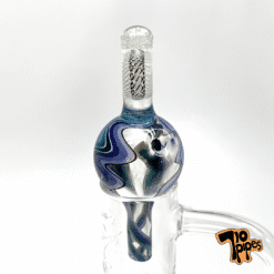 Ben Linetube DNA spinner carb cap in purple and blue, standard light