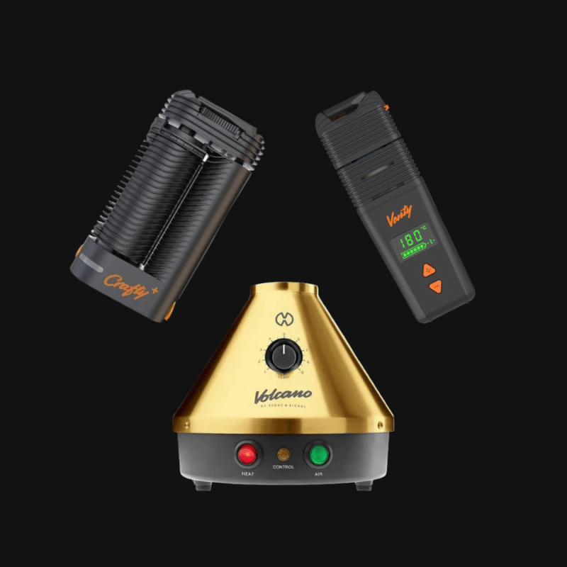 Storz and Bickel Volcano, Mighty and Crafty dry herb vaporizers