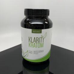 Klarity Kratom White Borneo capsules bottle