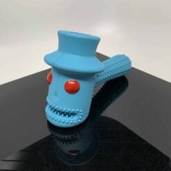 Puff Palz The Hippie Hammer silicone chew toy in blue