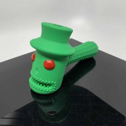 Puff Palz The Hippie Hammer silicone chew toy in green