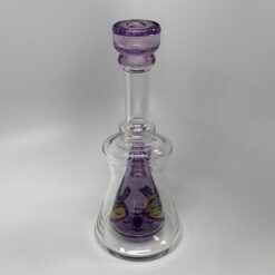 Windstar Jammer Purple Booty beaker bong with purple mouthpiece and clear glass body