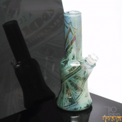 Bob Badtram triple sleeved Money dab rig, 6.75-inch, front view