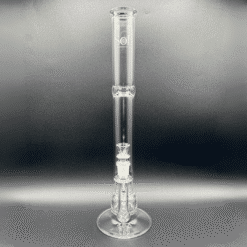 SOL 45mm Lace Sphere Clear bong, straight tube, front view
