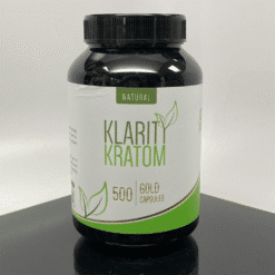 Klarity Kratom Gold capsules bottle, 500 count