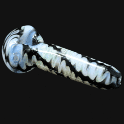 Westie Wrap and Rake Galaxy Spoon in black and white multicolor pattern