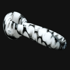 Westie Wrap and Rake Galaxy Spoon in white with black swirl pattern