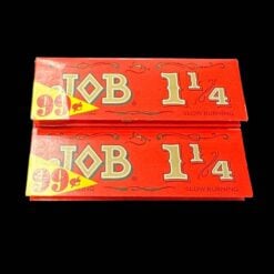 JOB Papers 1 1/4 size, two red packs shown