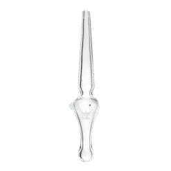 Helix Sceptor Nectar Collector straw in clear glass
