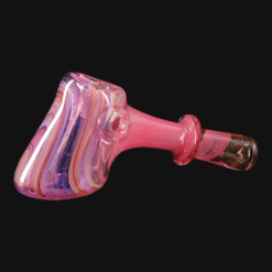 Lyric Hammer glass pipe in Psychedelic Sand Dunes pink and purple, 5-inch