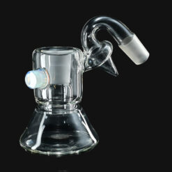 Zombie Hand 18mm dry catcher with white opal accent knob