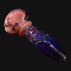 Lyric Ornate Honeycomb spoon pipe in Cotton Candy Sunset pink and purple glass, 5-inch