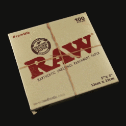 RAW 5x5 parchment paper box, 100 sheets