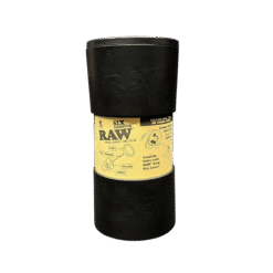 RAW Six Shooter pre-roll dispenser in black and tan