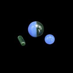 710Studio slurper marble and terp pearl set in blue and green glass