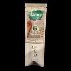 Endo Organic hemp wraps 5-pack pouch in Russian Cream flavor
