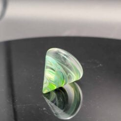 STR8 Glass Cone spinner carb cap in clear and green glass