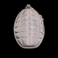 Arsenal Grenade-shaped protective case in gray fabric