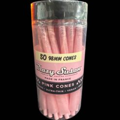Blazy Susan Pink pre-rolled cones jar, 50 count, 98mm size