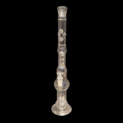 Boom Felazi King Crown bong in clear glass with worked crown mouthpiece