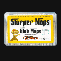 Glob Mops x Toro Slurper Mops, yellow box of quartz cleaning swabs