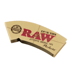 RAW Cone Tip booklet, fanned out perforated tips
