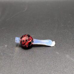 HeavyDirty bubble carb cap in red and clear glass