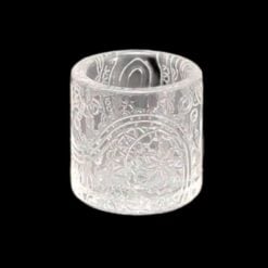 Evan Shore Trippy Insert quartz cup in the Paisley etched pattern