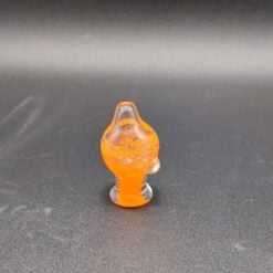 Endio carb cap in orange glass