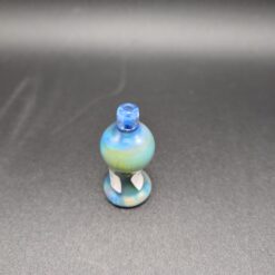 HeavyDirty Cap bubble carb cap v2 in blue and white glass