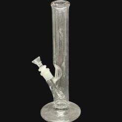 Kadabra Short Straight Tube bong in clear glass