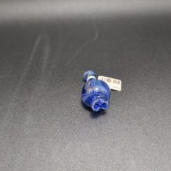 Phantom Glass spinner carb cap in blue glass