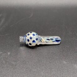 Limbo carb cap in blue and green glass