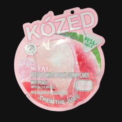 KOZED Peelable White Peach gummy candy package