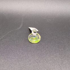 Local carb cap 40 in yellow-green glass