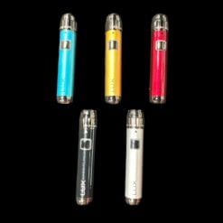 Yocan Lux 510 batteries shown in five colors
