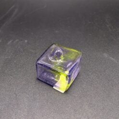 Mike G. Cube carb cap in purple and yellow glass