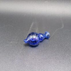 Phantom Glass bubble carb cap in blue glass