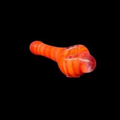 Schutz Glass Full Color spoon pipe in orange and red