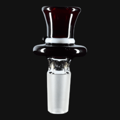 Slugworth 14mm Top Hat Slide in blood red, glass bowl piece